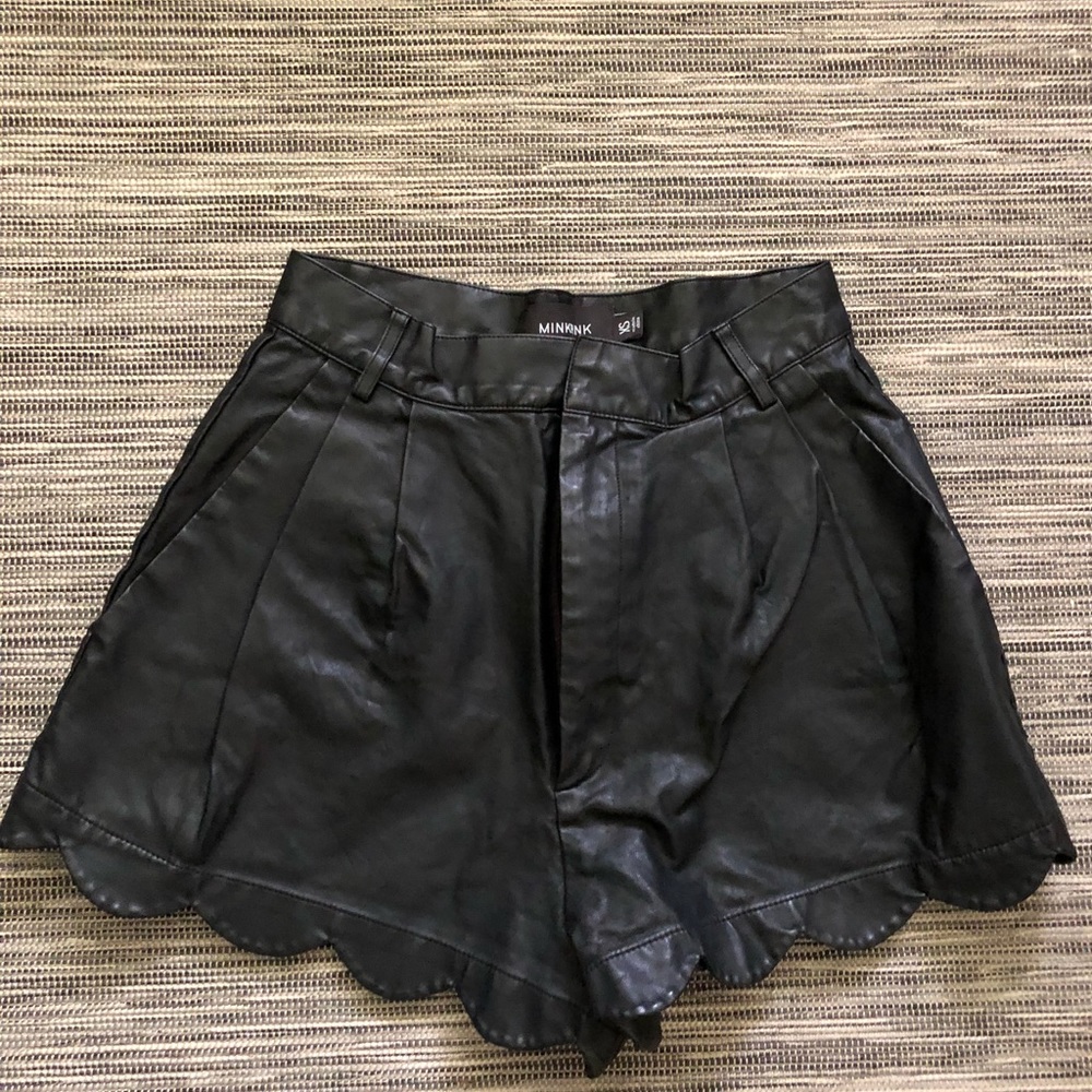 Minkpink leather shorts